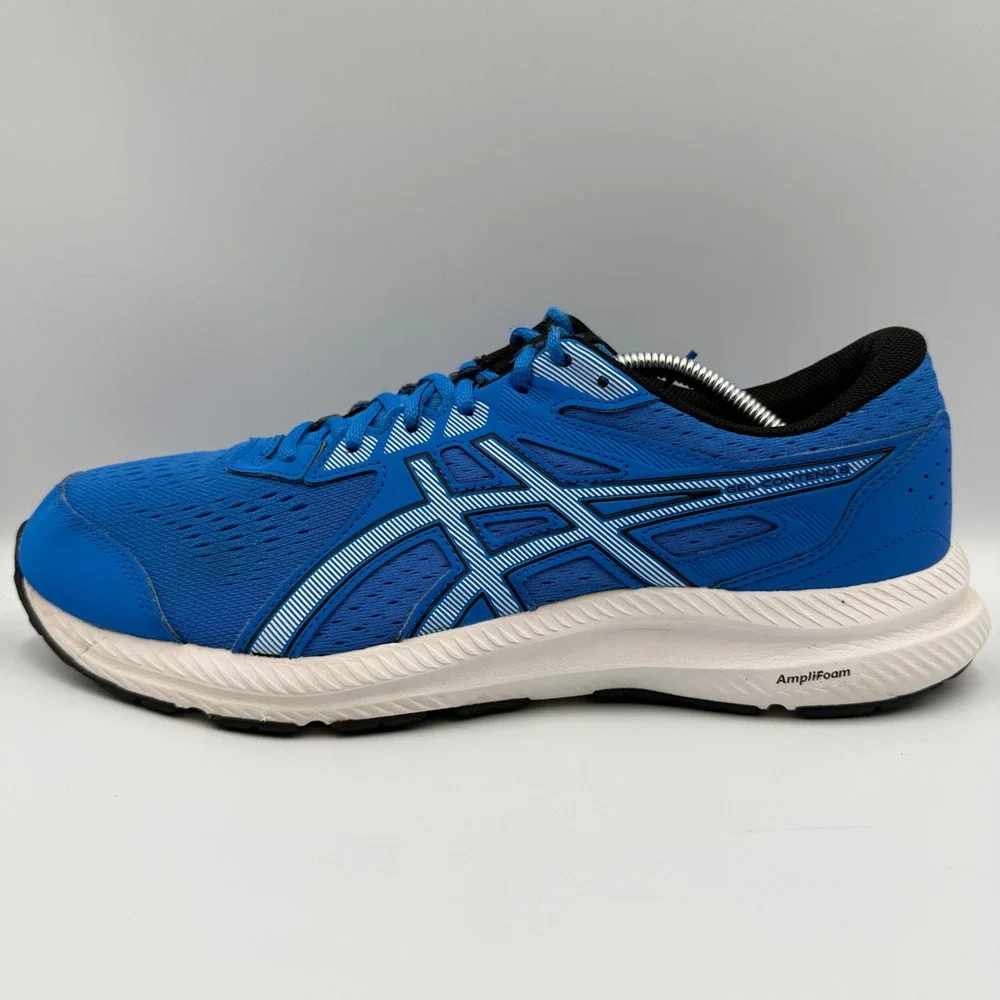 ASICS GEL-CONTEND 8 Mens Size 12 Running Shoes AmpliFoam Blue 1011B492